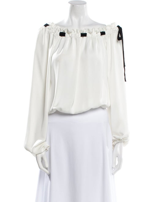 Ramy Brook Square Neckline Long Sleeve Crop Top