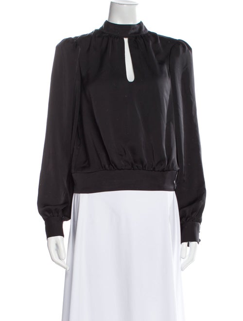 Ramy Brook Mock Neck Long Sleeve Sweatshirt