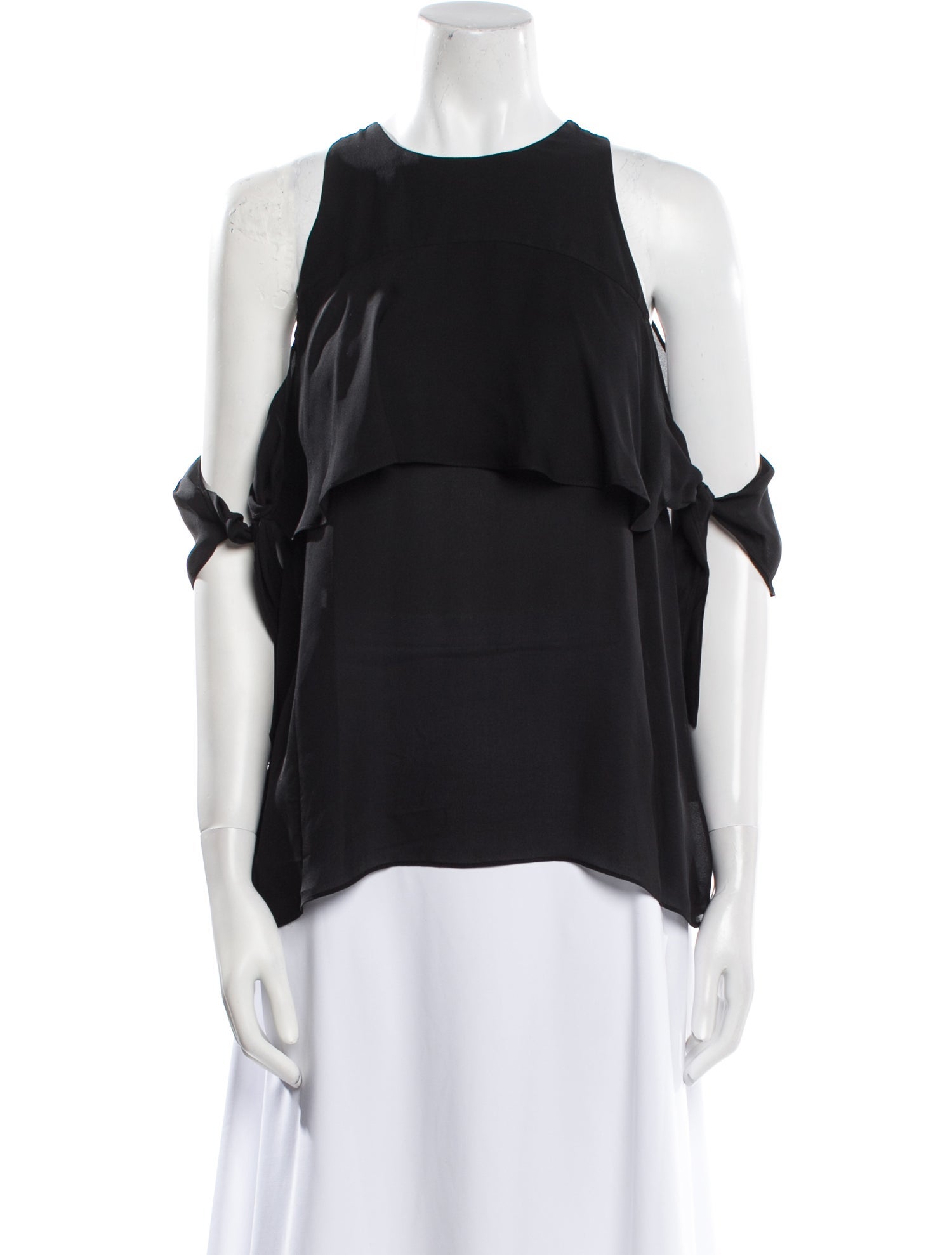 Ramy Brook Silk Crew Neck Blouse