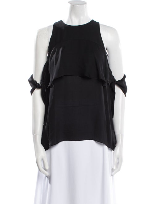 Ramy Brook Silk Crew Neck Blouse