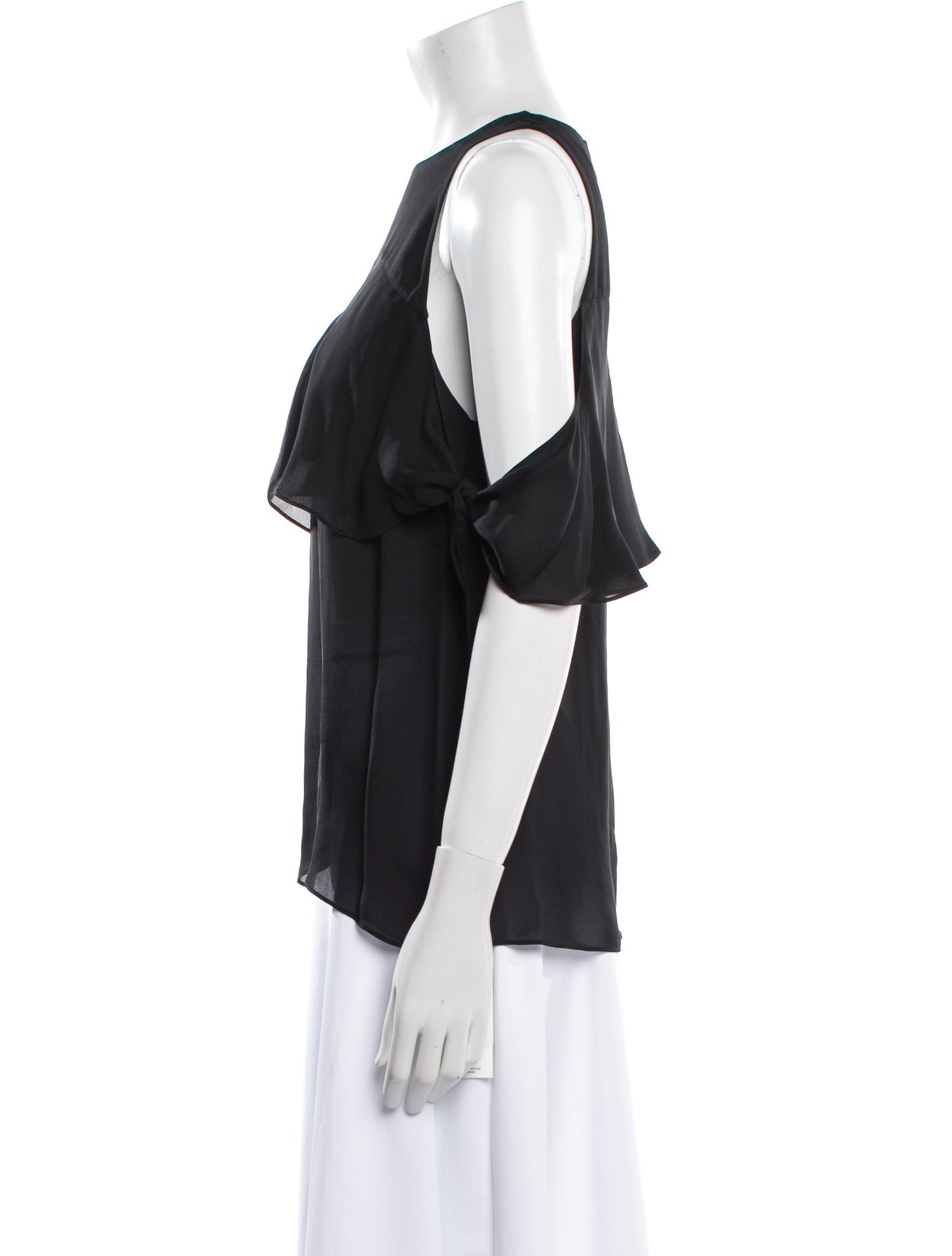 Ramy Brook Silk Crew Neck Blouse