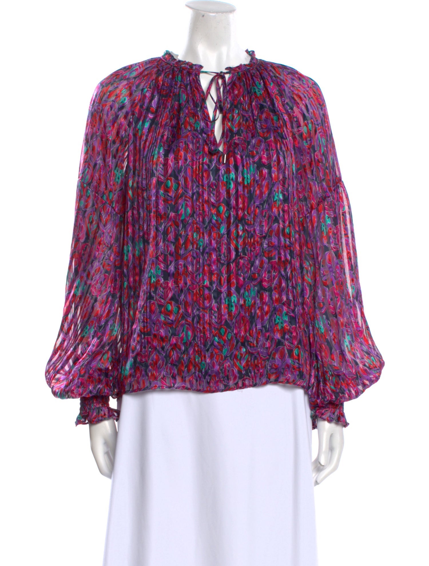 Ramy Brook Silk Printed Blouse