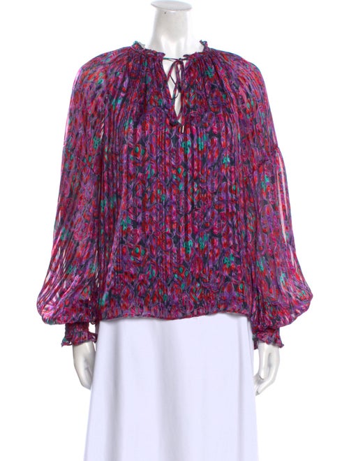 Ramy Brook Silk Printed Blouse