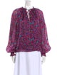 Ramy Brook Silk Printed Blouse
