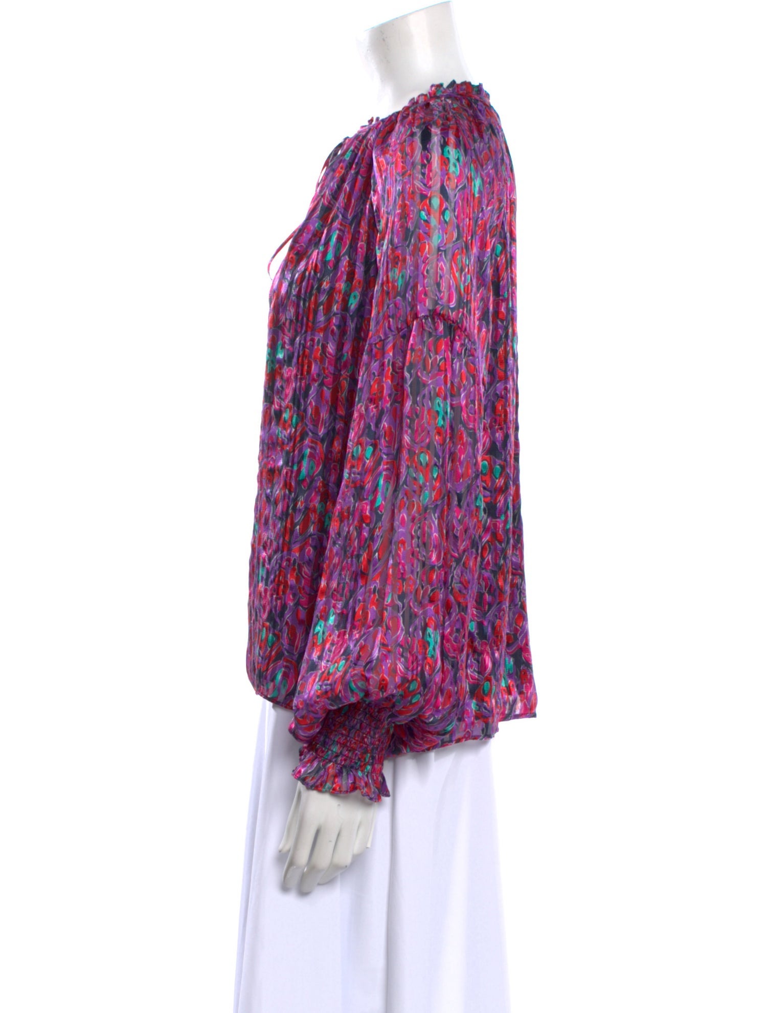 Ramy Brook Silk Printed Blouse