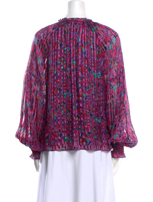 Ramy Brook Silk Printed Blouse