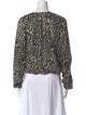 Ramy Brook Printed Crew Neck Blouse