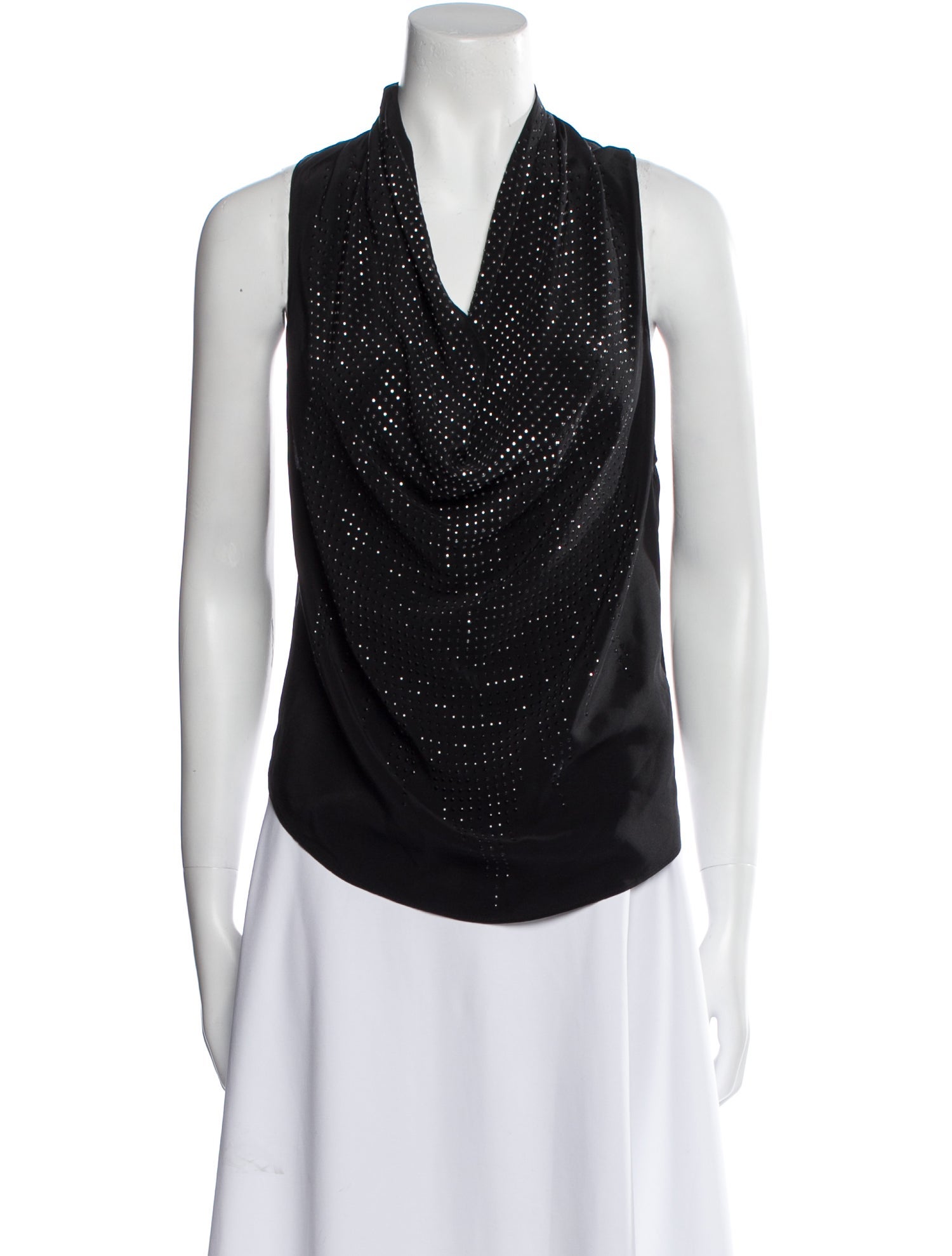 Ramy Brook Silk Cowl Neck Top