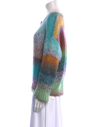 Ramy Brook Printed V-Neck Sweater