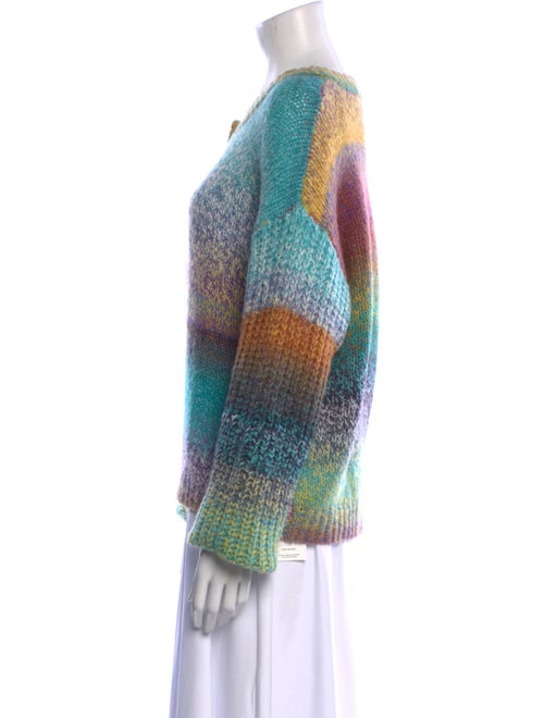 Ramy Brook Printed V-Neck Sweater