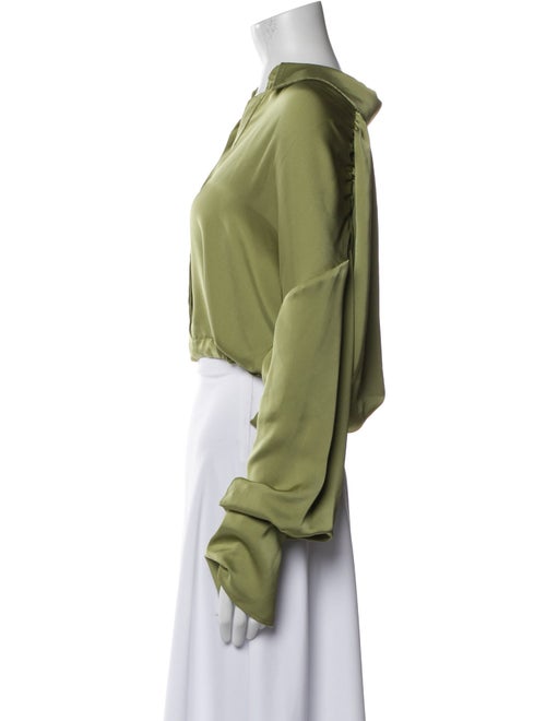 Ramy Brook V-Neck Long Sleeve Crop Top