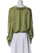 Ramy Brook V-Neck Long Sleeve Crop Top