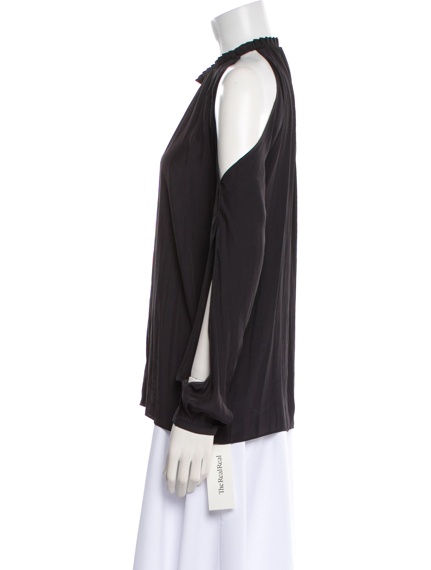 Ramy Brook Halterneck Long Sleeve Blouse w/ Tags