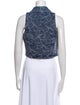 Ramy Brook Paisley Print Sleeveless Crop Top