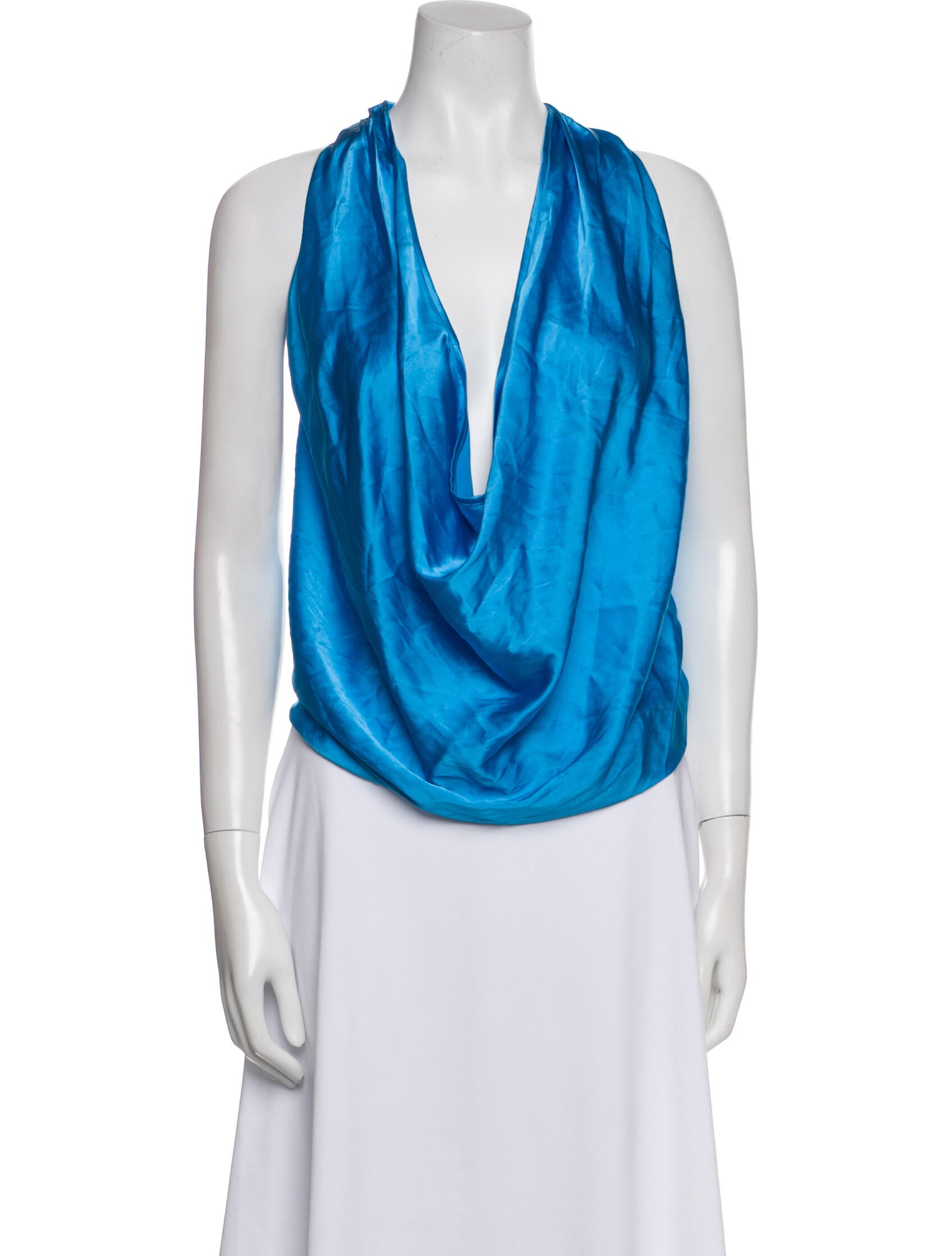 Ramy Brook Silk Cowl Neck Top