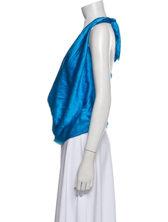 Ramy Brook Silk Cowl Neck Top