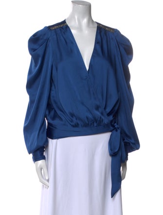 Ramy Brook V-Neck Long Sleeve Blouse