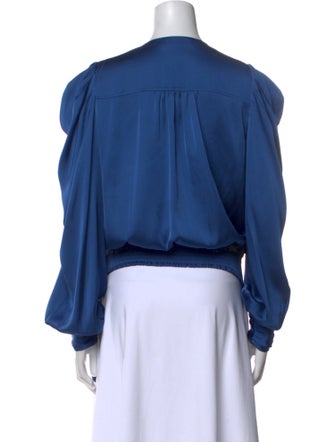 Ramy Brook V-Neck Long Sleeve Blouse