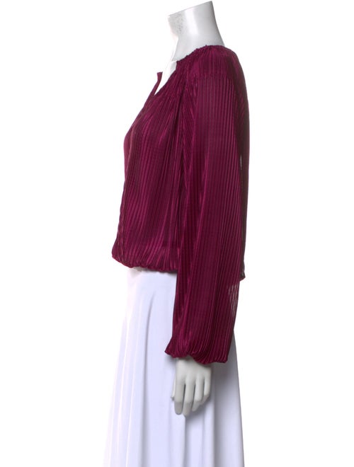 Ramy Brook V-Neck Long Sleeve Crop Top