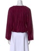 Ramy Brook V-Neck Long Sleeve Crop Top