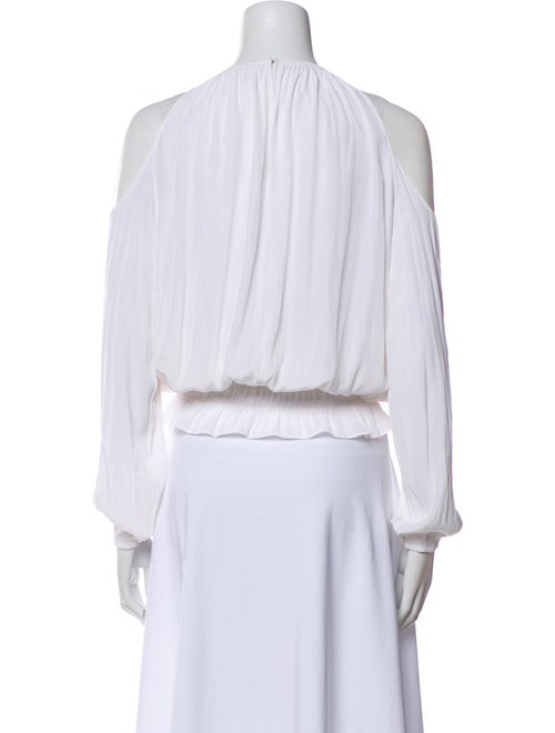 Ramy Brook Crew Neck Long Sleeve Crop Top