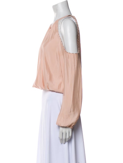 Ramy Brook Silk Crew Neck Crop Top