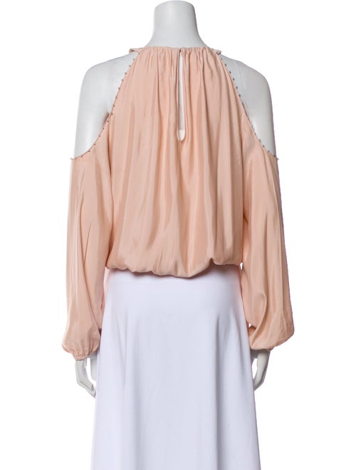 Ramy Brook Silk Crew Neck Crop Top