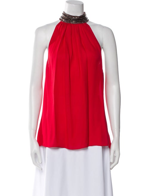 Ramy Brook Silk Mock Neck Blouse