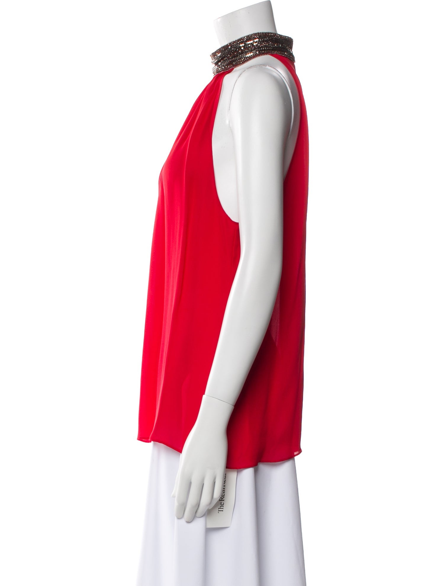 Ramy Brook Silk Mock Neck Blouse