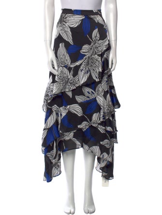 Ramy Brook Floral Print Knee-Length Skirt