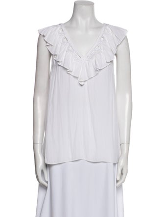 Ramy Brook V-Neck Sleeveless Blouse