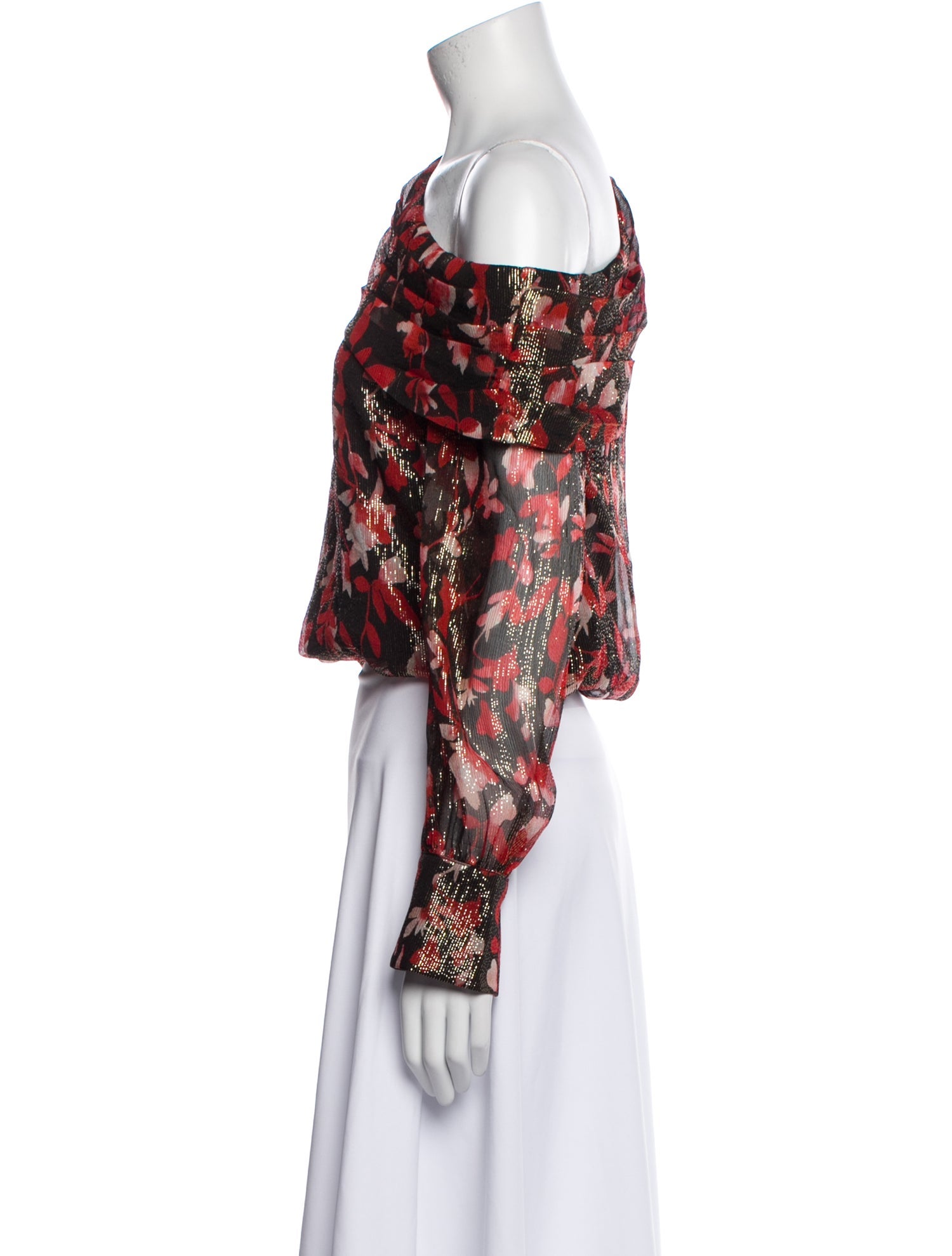 Ramy Brook Silk Floral Print Crop Top