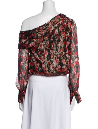 Ramy Brook Silk Floral Print Crop Top