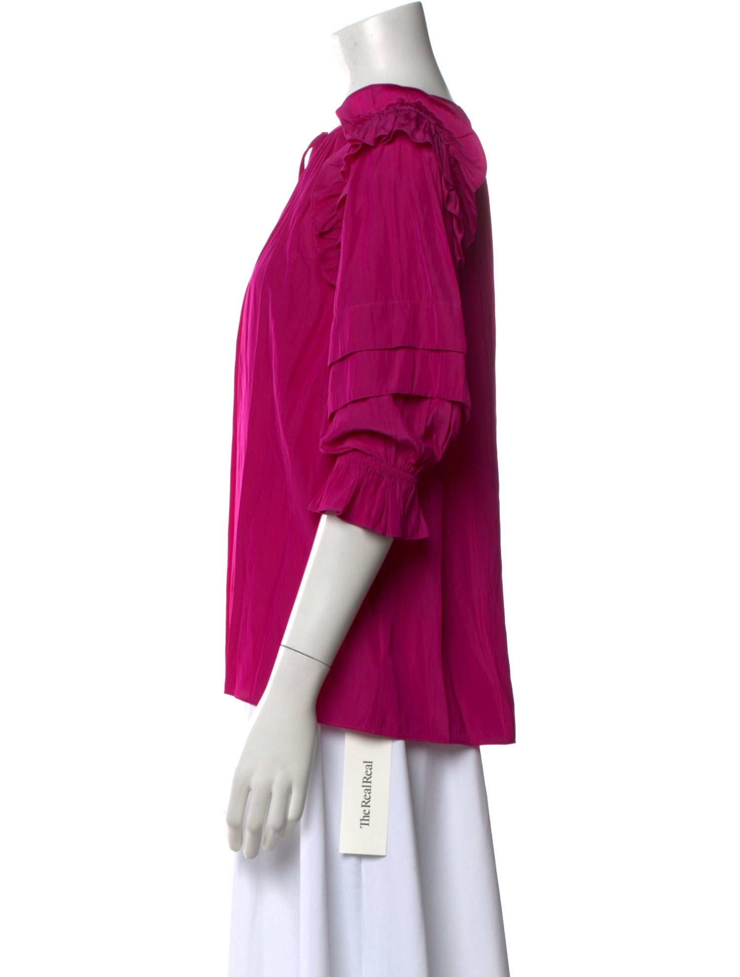 Ramy Brook Bateau Neckline Three-Quarter Sleeve Blouse w/ Tags
