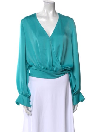 Ramy Brook V-Neck Long Sleeve Blouse