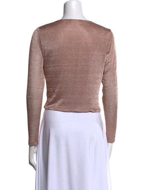 Ramy Brook V-Neck Long Sleeve Crop Top