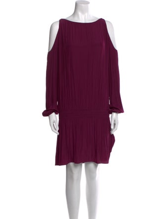 Ramy Brook Bateau Neckline Mini Dress