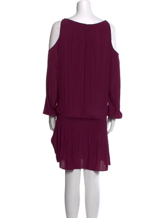 Ramy Brook Bateau Neckline Mini Dress