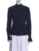 Ramy Brook Mock Neck Long Sleeve Blouse