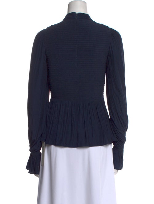 Ramy Brook Mock Neck Long Sleeve Blouse