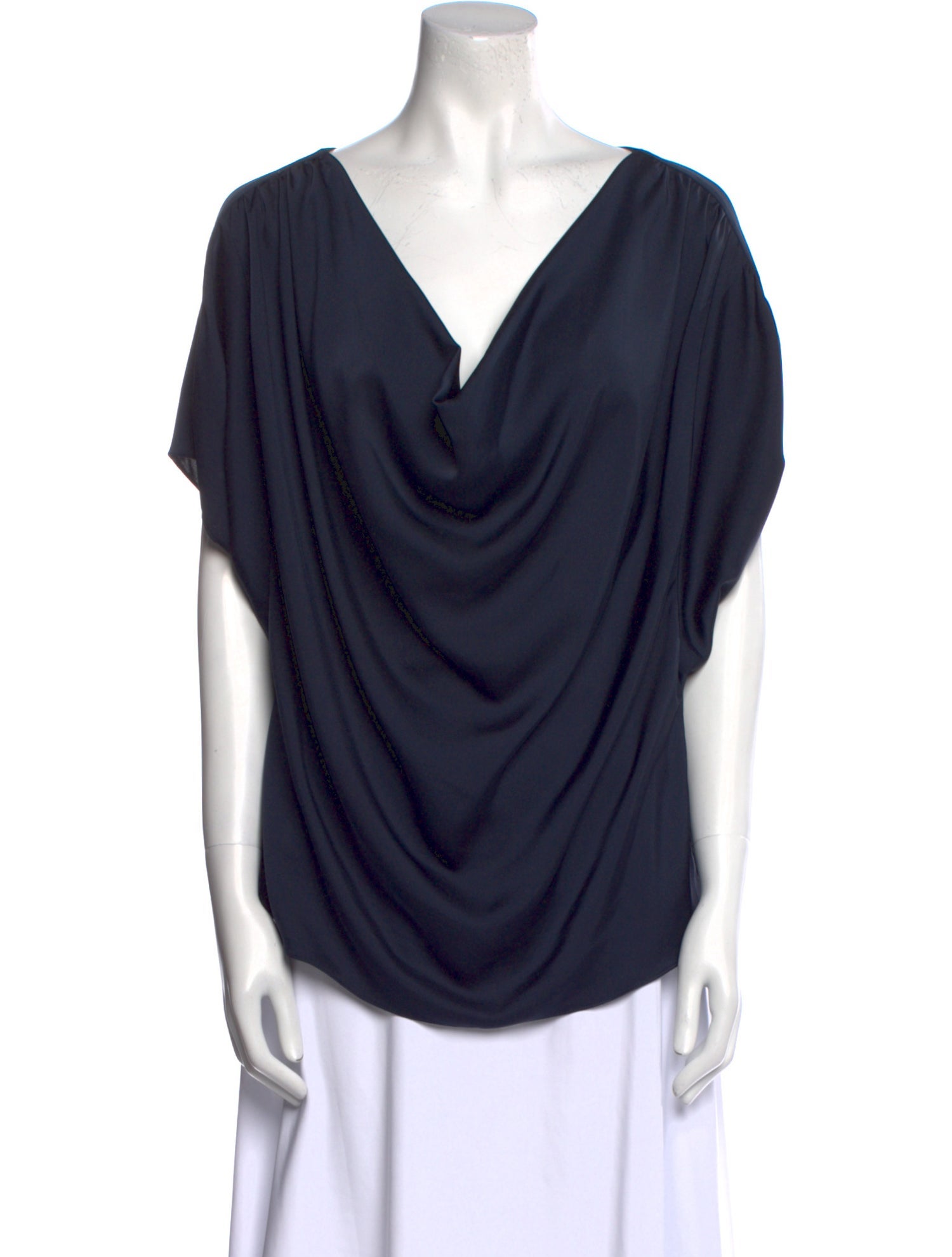 Ramy Brook Cowl Neck Short Sleeve Blouse