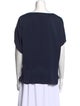 Ramy Brook Cowl Neck Short Sleeve Blouse