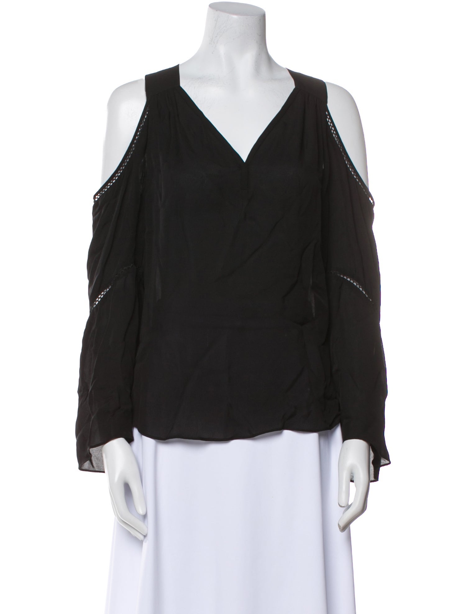 Ramy Brook Silk V-Neck Blouse