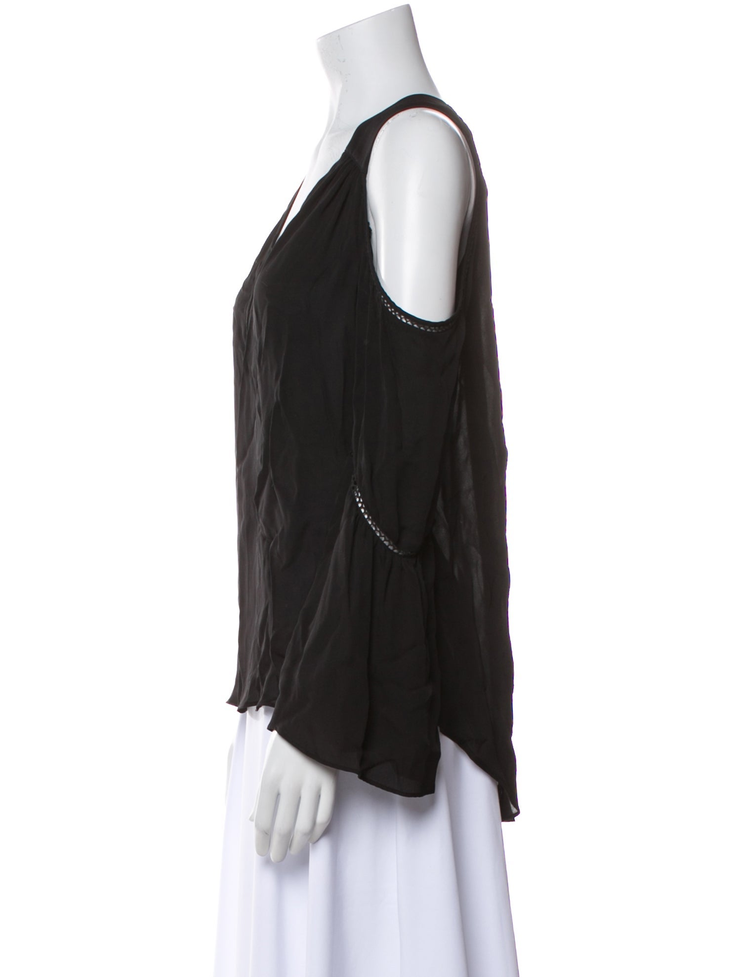 Ramy Brook Silk V-Neck Blouse