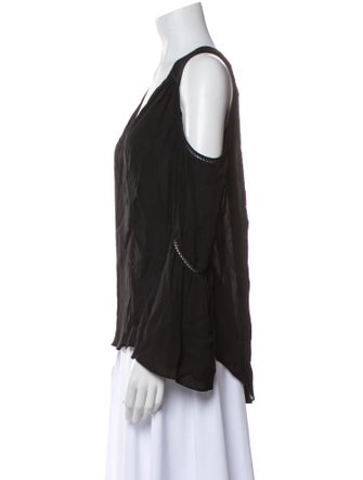 Ramy Brook Silk V-Neck Blouse
