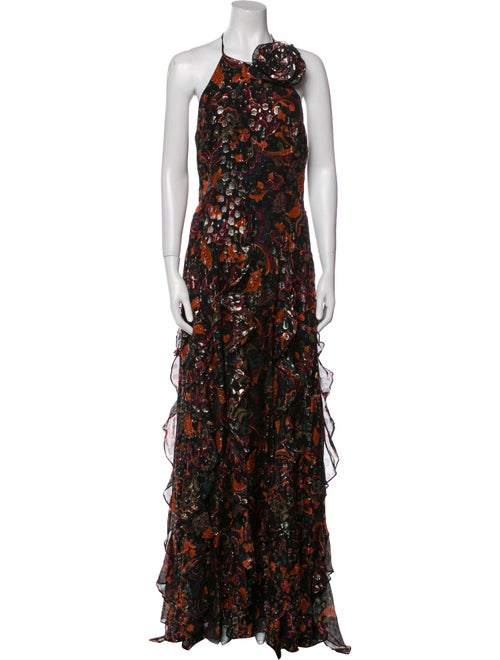 Ramy Brook Floral Print Long Dress
