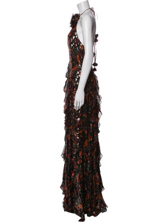 Ramy Brook Floral Print Long Dress