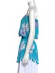 Ramy Brook Floral Print Strapless Tunic