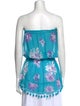 Ramy Brook Floral Print Strapless Tunic