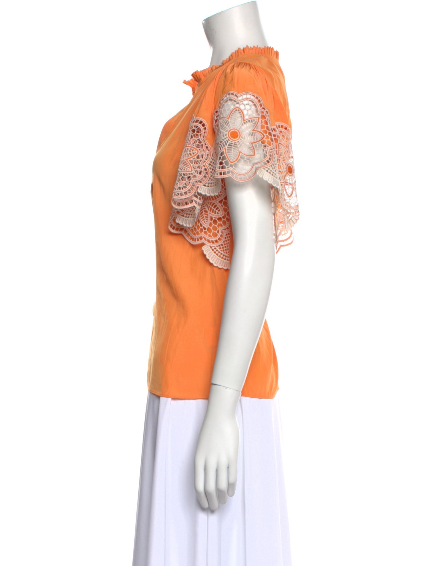 Ramy Brook V-Neck Short Sleeve Blouse